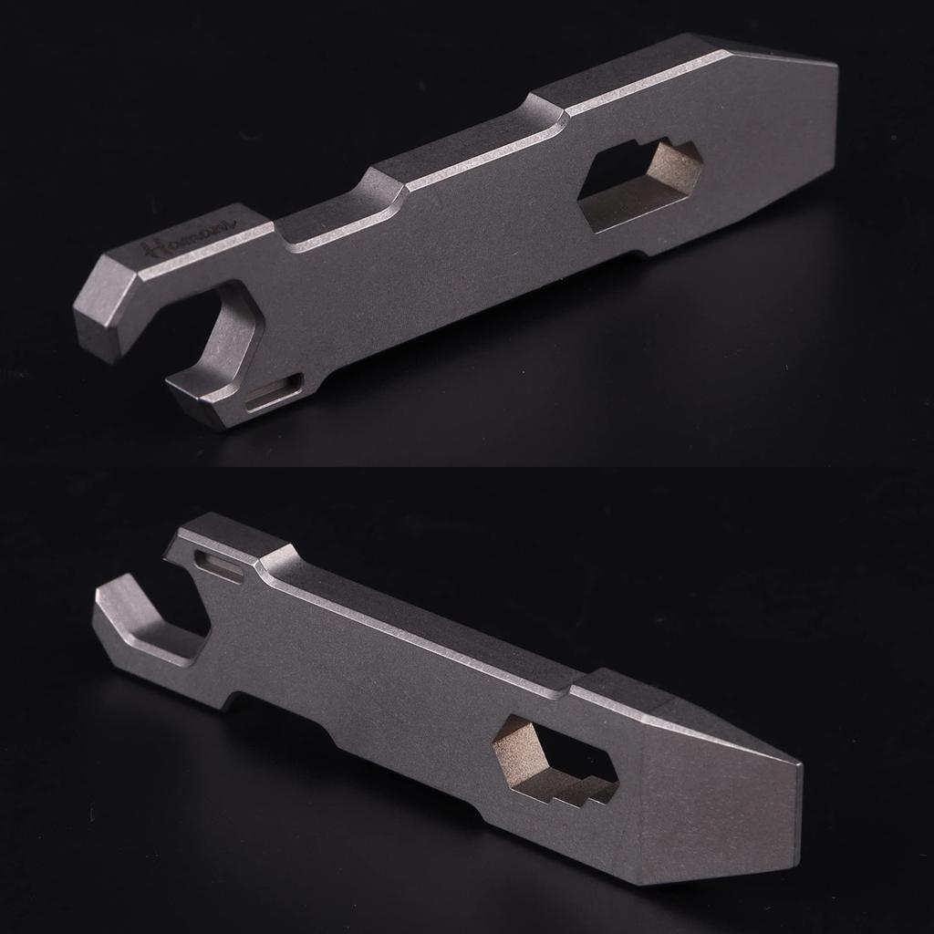 Hamans EDC Titanium EDC Pry Bar Keychain Bottle Opener Portable Multi-Tool Multi-Tool