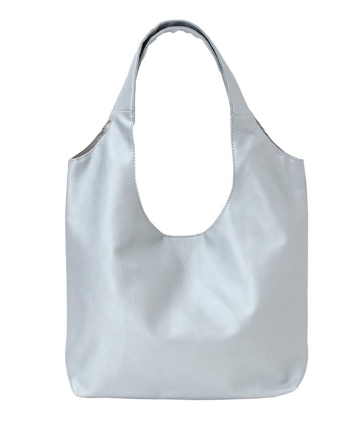 

Berryta.jp Soft Round Shoulder Tote Bag, Women s, A4 Size, Lightweight, Faux Leather, Simple Design, Perfect for Commuting or School, 623-5282