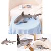 Realistisches graues Haifisch-Stofftier 60cm Weiche Kuscheltierpuppe für Kinder und Erwachsene