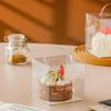 Highly Transparent Integrated Hand-held Cake Box Multi Specification Optional Puff Paper Cupcake Packaging Box, Baked Dessert Display Gift Case