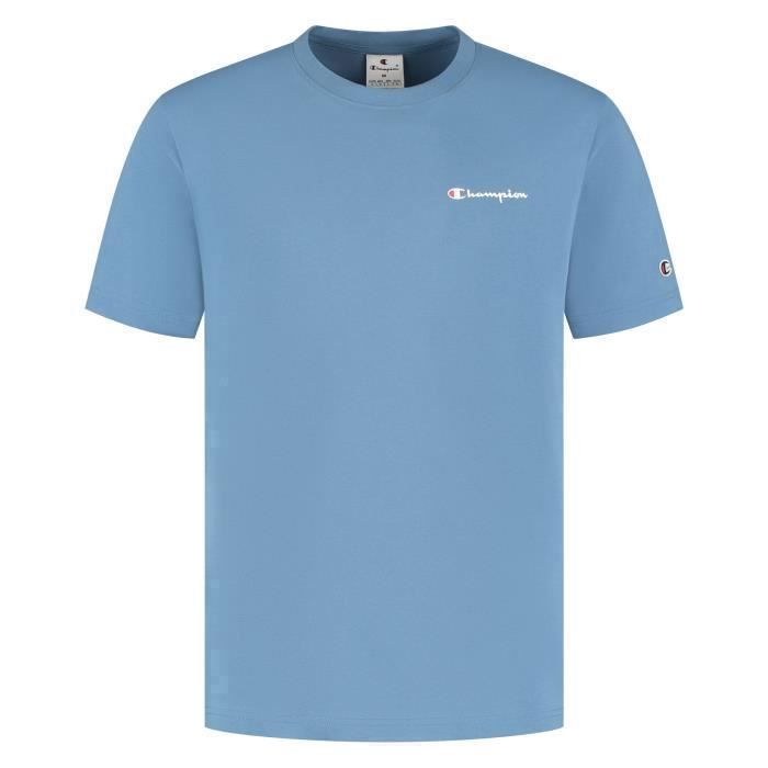 T-shirt - Champion - Small Logo - Bleu - 100% coton - Regular fit