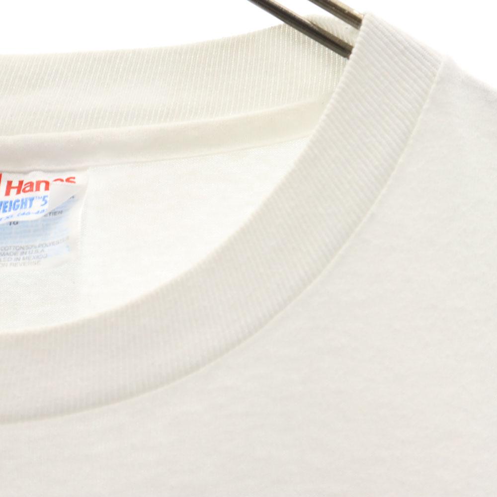 HANES 90s Made In USA Print Short Sleeve Single Stitch T-shirt Men's Used
