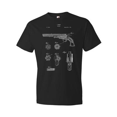 Old West Revolver Patent Shirt Gun Collector Cowboy Gift Gun Blueprint Dad Gifts