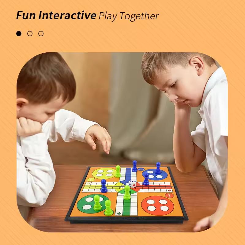 Sada hry Ludo Strategická hra Interakce rodičů Skládací deska Cestovní rodinná hra Pro párty Hračka Interaktivní desková hra