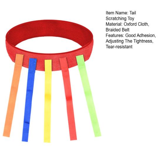 1 Set Sticky Tail Weste Spielzeug, gute Haftung, Anpassung der Dichtheit, reißfest, Unterhaltung, Fangschwanz, Spiel, Trainingsausrüstung für den Außenbereich