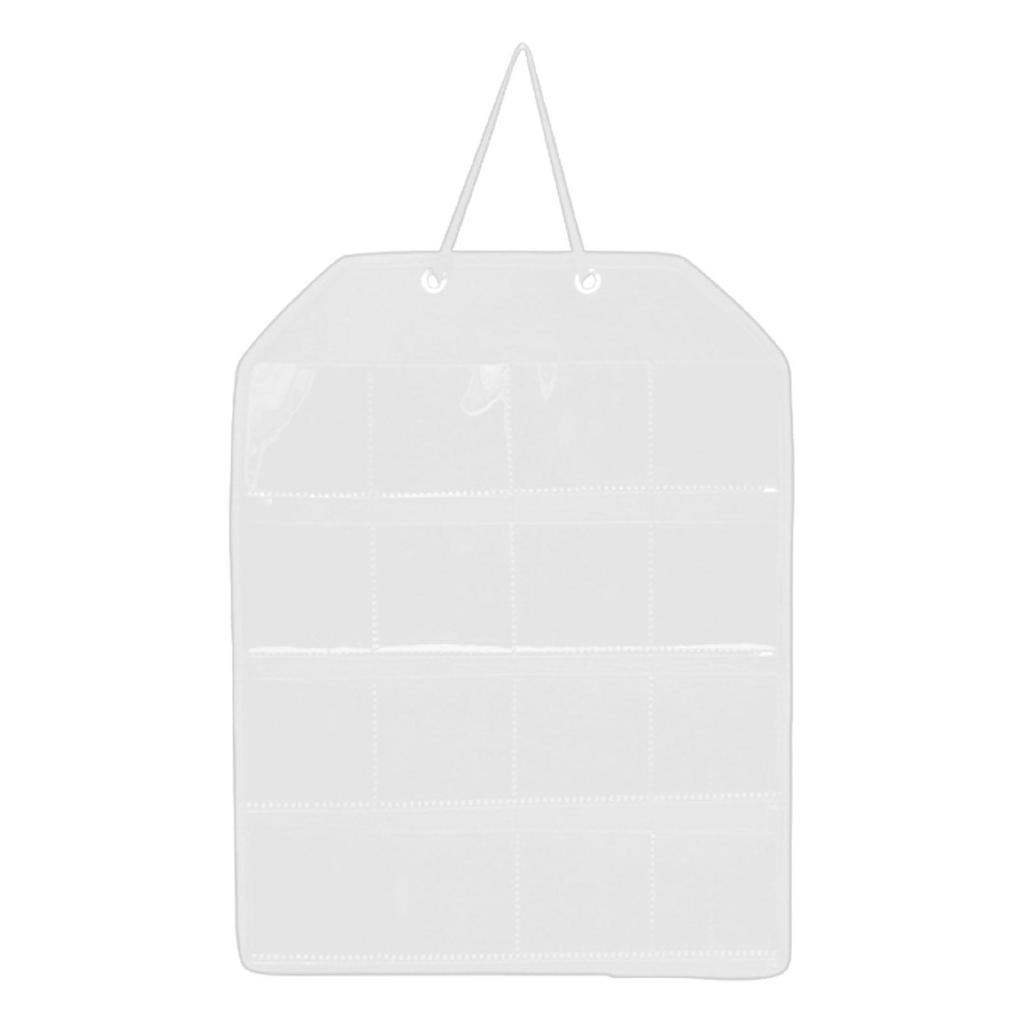 Multifunctional Wall Hanging Badges Display Organizer with 16 Pockets Storage and Accessories for Home And Office