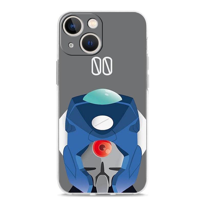 

Чехол для телефона с рисунком Neon Genesis Evangelion для iPhone 14 13 11 12 Pro Max X XR XS 7 8 Plus SE, прозрачный мягкий силиконовый чехол iPhone 7 8 SE