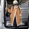 Girls' Long Coat: Winter Children's Thickened Reversible Jacket