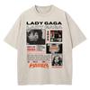 LADY GAGA S Cotton POP MAYHEM LADY GAGA Tees Unisex Shirt Cotton Oversize Large Size