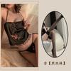 Sex Underwear Sexy Women's Belly Pocket Pajamas Hot Passion Neck Sling Cheongsam Retro Lace-up Hollow Woman