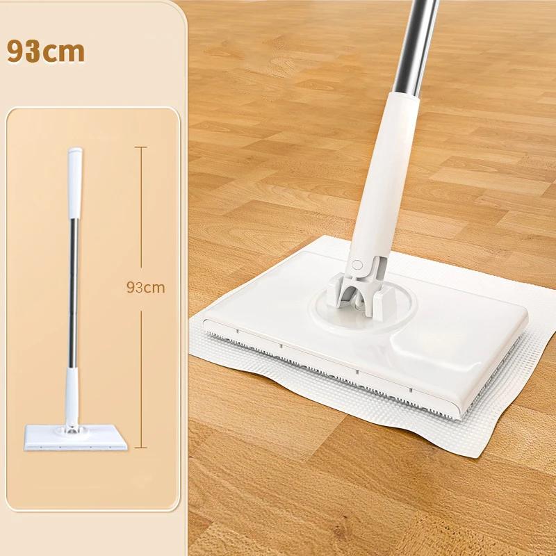 Nowy Automatyczny Klips do Mopu z Mikrofibry do Czyszczenia Twarzy, Usuwania Kurzu, Papieru, Suchej Ścierki, Mopa do Podłogi, Mokrej Ścierki, Gospodarstwa Domowego, Wielofunkcyjny