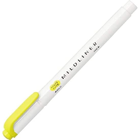Zebra Highlighter Mildliner Mild Lemon Yellow WKT7-MLY