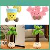 Tree Juice Coconut Coral Shaped Plush Toy Soft Material Romantic Decoration Gift