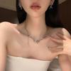 Zinc Zinc Alloy Sweet Transparent Pendant Jellyfish Stud Earrings Women Crystal Necklace Korean Style Choker