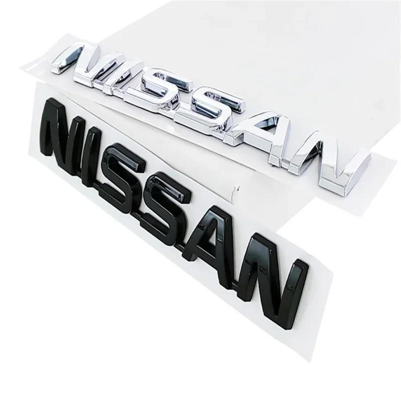 BYRDVE1 ABS Car Rear Trunk Bumper Emblem Letter Sticker for Nissan Tiida Sylphy Teana X Trail T30 Leaf T32 Almera Qashqai J10