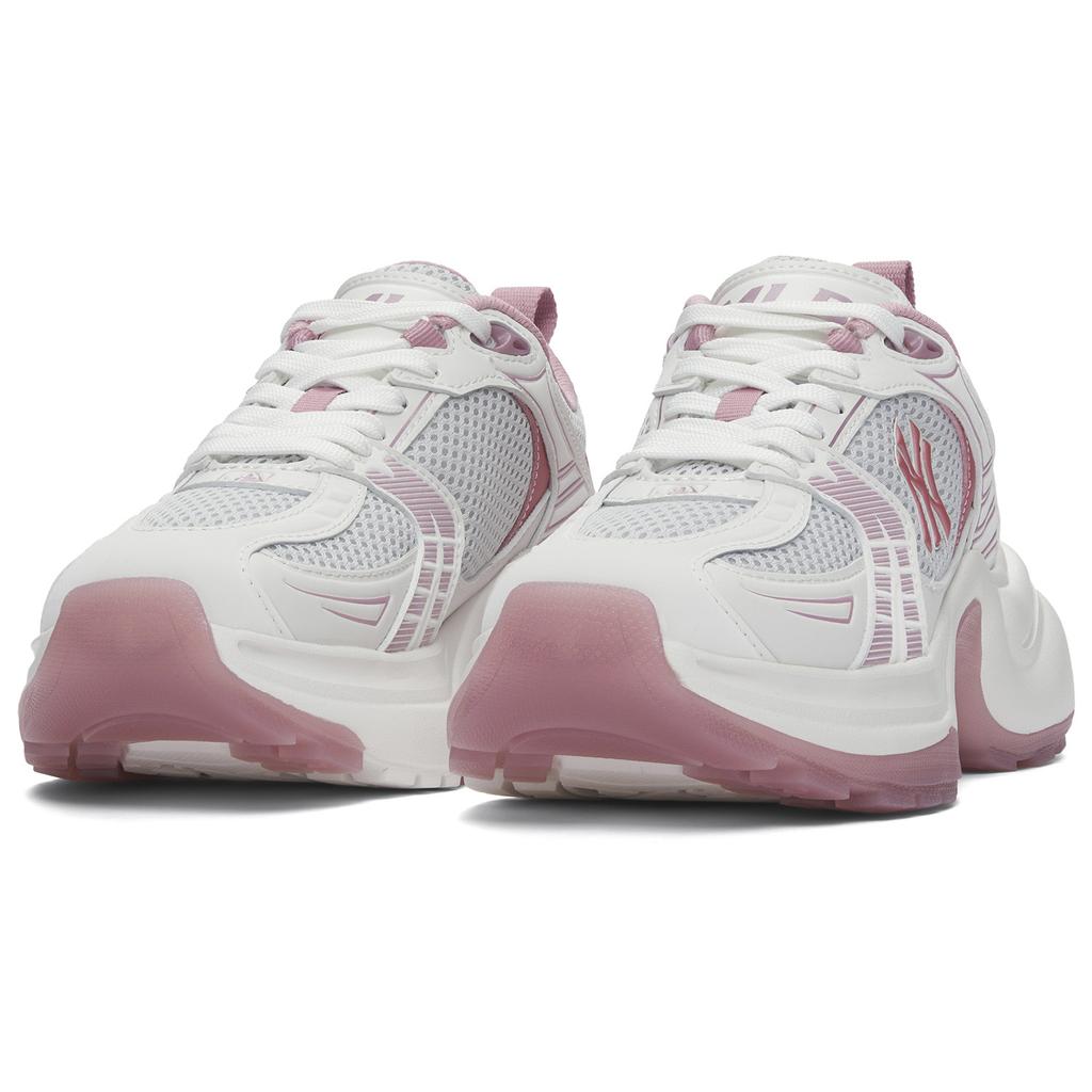 MLB New York Yankees Slip Resistant, Abrasion Resistant, Breathable Low top Chunky Sneakers Women's Pink 3ASHW045N-50PKM