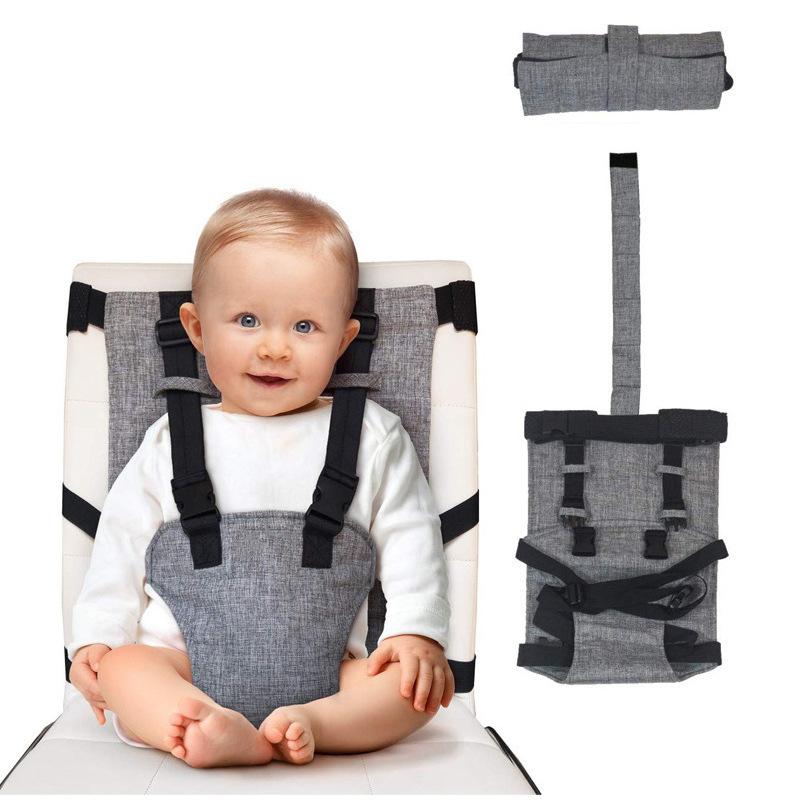 Imbracatura Pieghevole Portatile per Seggiolone da Bambino, Cintura di Sicurezza per Toddler per Viaggi Ristorante