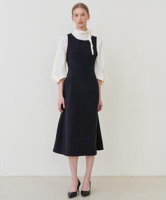 Bye Bye Seop Sleeveless Long Jersey Dress Black [T61]