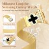 Cinturino Universale per Samsung Watch8 con Quadrifoglio e Fibbia Magnetica Milanesee