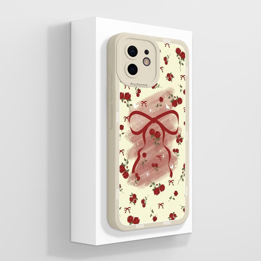 עבור אייפון 12 11 XR 6 7 8 פלוס מיני פרו מקס תיקי טלפון דפוס ארנבת קטיפה חמודה הגנה עמידה לאבק מסיליקון נוזלי כיסוי אחורי רך עבור כיסוי לאייפון