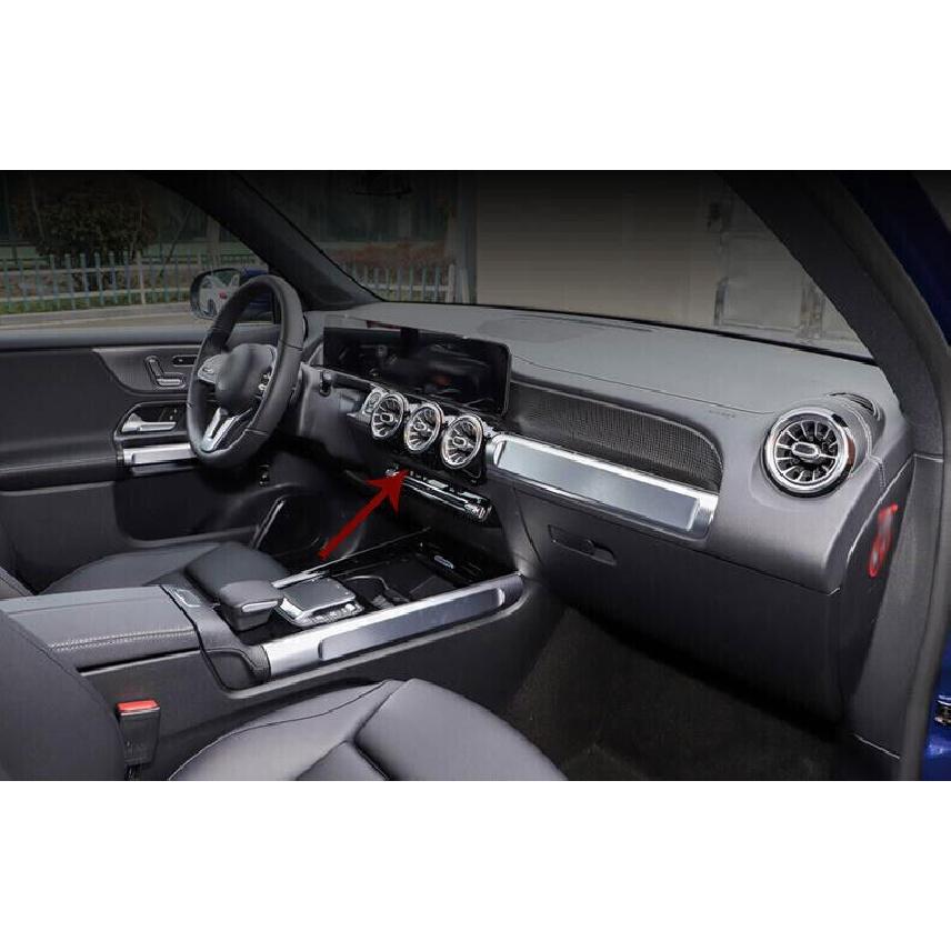 For Benz GLB W247 20-22 Carbon Fiber Style Central Console Air Outlet Vent Trim