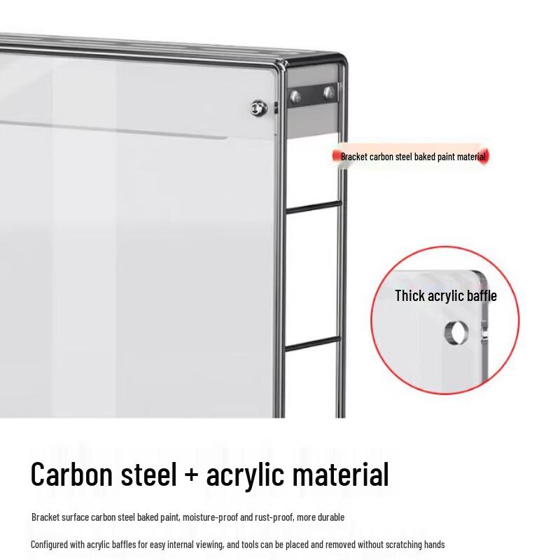 Modern No-Drill Wall-Mounted Kitchen Storage Rack