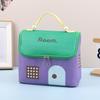 1 Pcs Dopamine Color Cute House Shape Makeup Bag Large Capacity Portable Makeup Storage Bag Cartoon Makeup Handbag