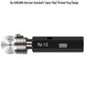 German Taper Pipe Thread Gauge Set: R1/8, 1/4, 3/8, 3/4 DIN2999 Ring & Plug