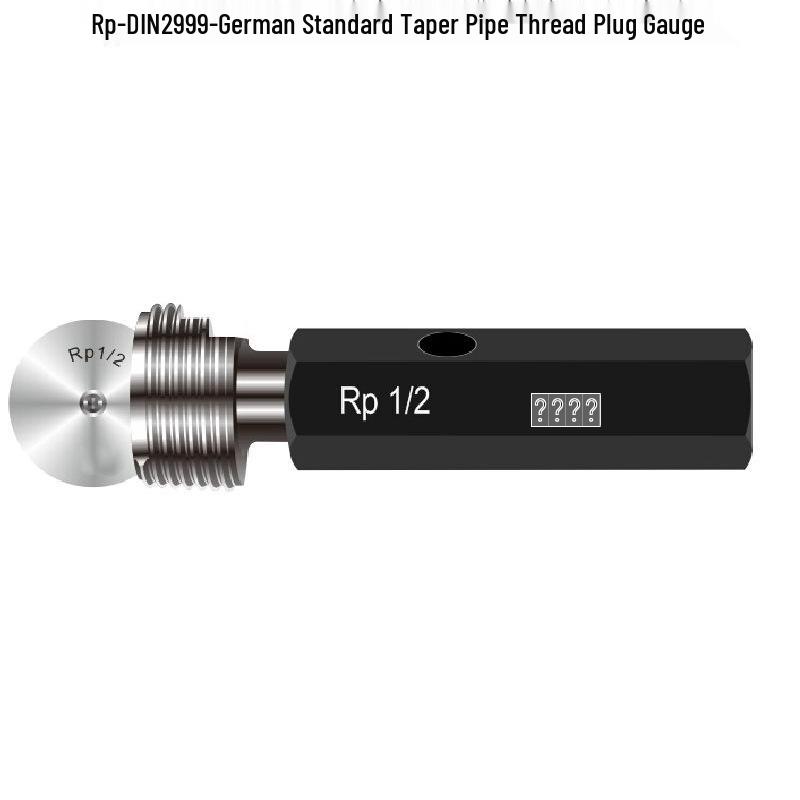 German Taper Pipe Thread Gauge Set: R1/8, 1/4, 3/8, 3/4 DIN2999 Ring & Plug