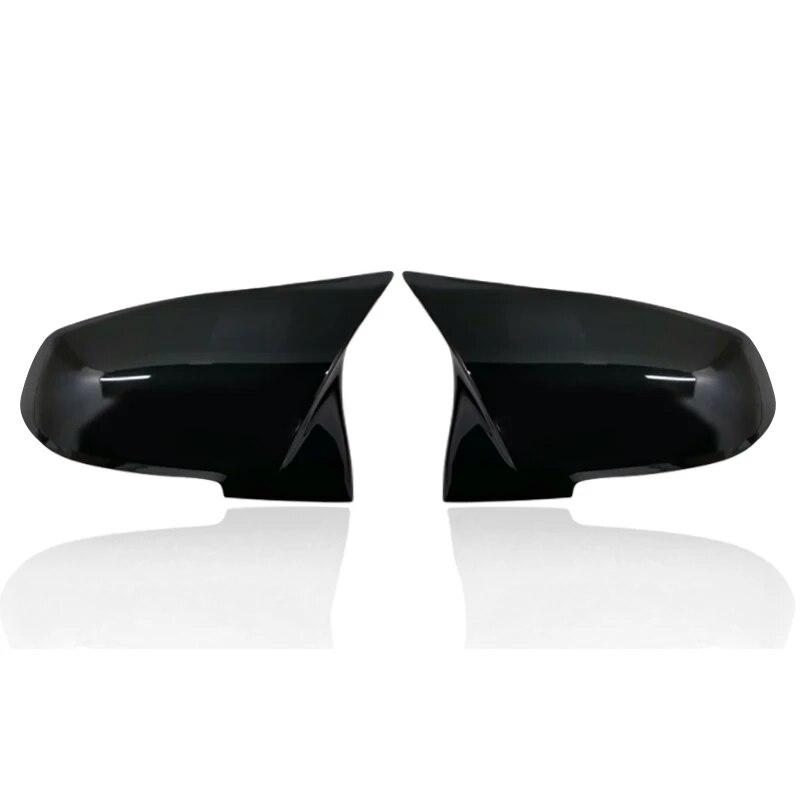 2 Pieces Rearview Mirror Cover Cap Carbon Black for BMW Series 1 2 3 4 X M 220i 328i 420i F20 F21 F22 F23 F30 F32 F33 F36 X1