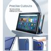 MoKo Case Fits Kindle Fire Max 11 Tablet (13th Gen, 2023 Release) 11" - Slim PU Leather Trifold Stand Cover for Kindle Fire 11 Tablet Colored Hard