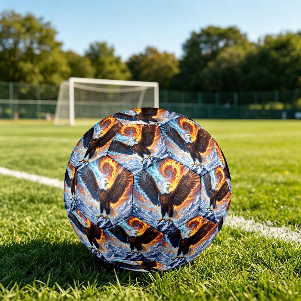 1pc Eagle Flames Durable Size 5 Soccer Ball Professional Match Training Football Indoor &Outdoor Sports Ball P60155