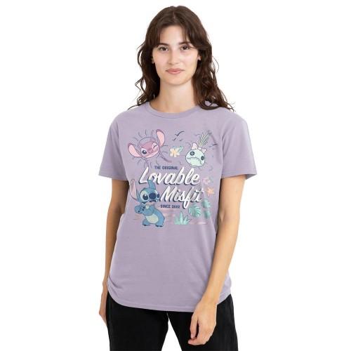 Lilo & Stitch Womens/Ladies Lovable Misfit Classic Soft T-Shirt