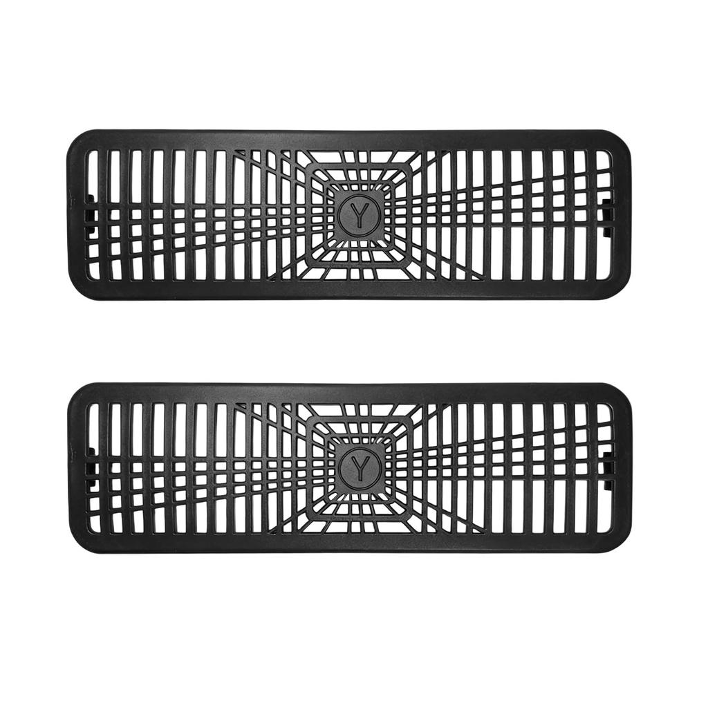 2Pcs Rear Seat Under-Seat Air Vent Grille Protectors for Tesla Model Y Juniper 2025 2026 Impact-Resistant AC Outlet Covers Tool-Free Interior Acces