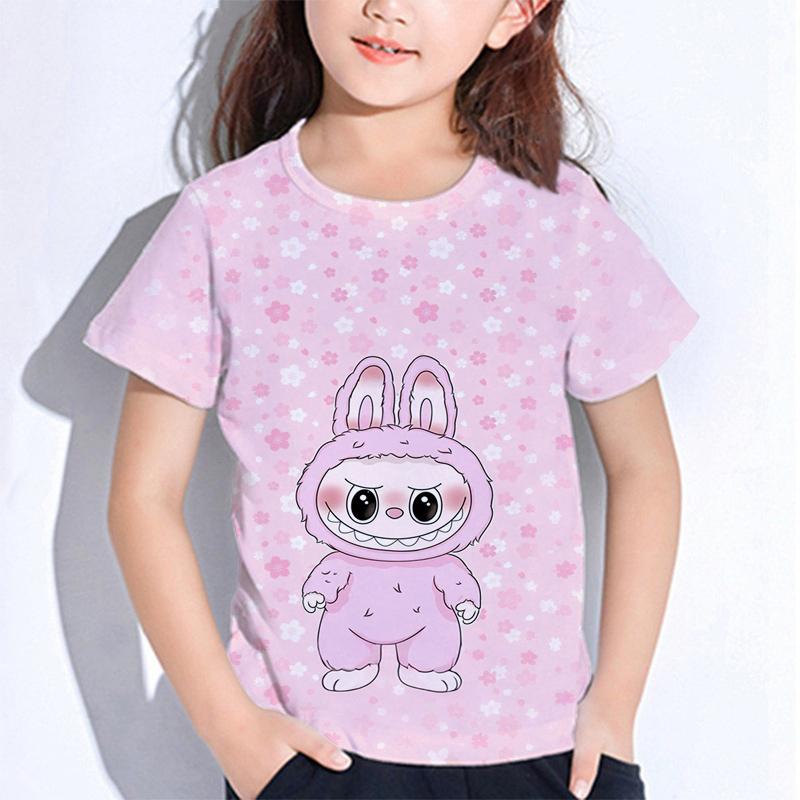 Monster Elf Cartoon Graphic Printed T-shirt Kids and Women Tees Top Summer Casual Men's Unisex Short Sleeve Clothing