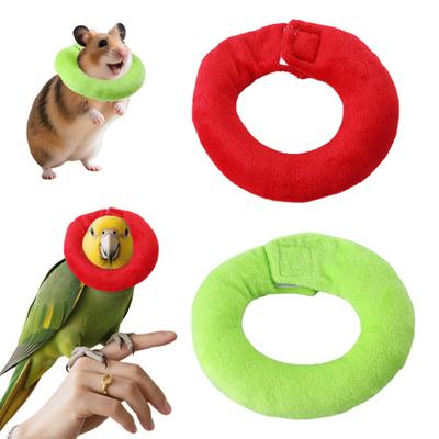 Papagei Halskrause Anti-Beißen Picken Verletzung Schützende Donut-Halskrause Haustier OP Erholungskragen für Vögel Wellensittiche Kakadus Hamster Kaninchen