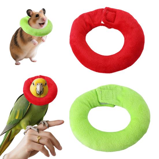 Parrot Neck Collar Anti-Biting Pecking Injury Protective Donut Collar Pet Surgery Recovery Collar for Birds Budgies Cockatoos Hamsters Rabbits