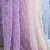 3D Pailletten Große Blüten Stickerei Netzstoff Spitze Gaze Kleid Stoff Mode Perlenstoff Bekleidungsmaterial 130cm