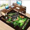Wednesday Polyester Carpet, Soft Indoor Mat for Office Chair, Living Room, Computer Desk - Decorative Home Office Rug Design