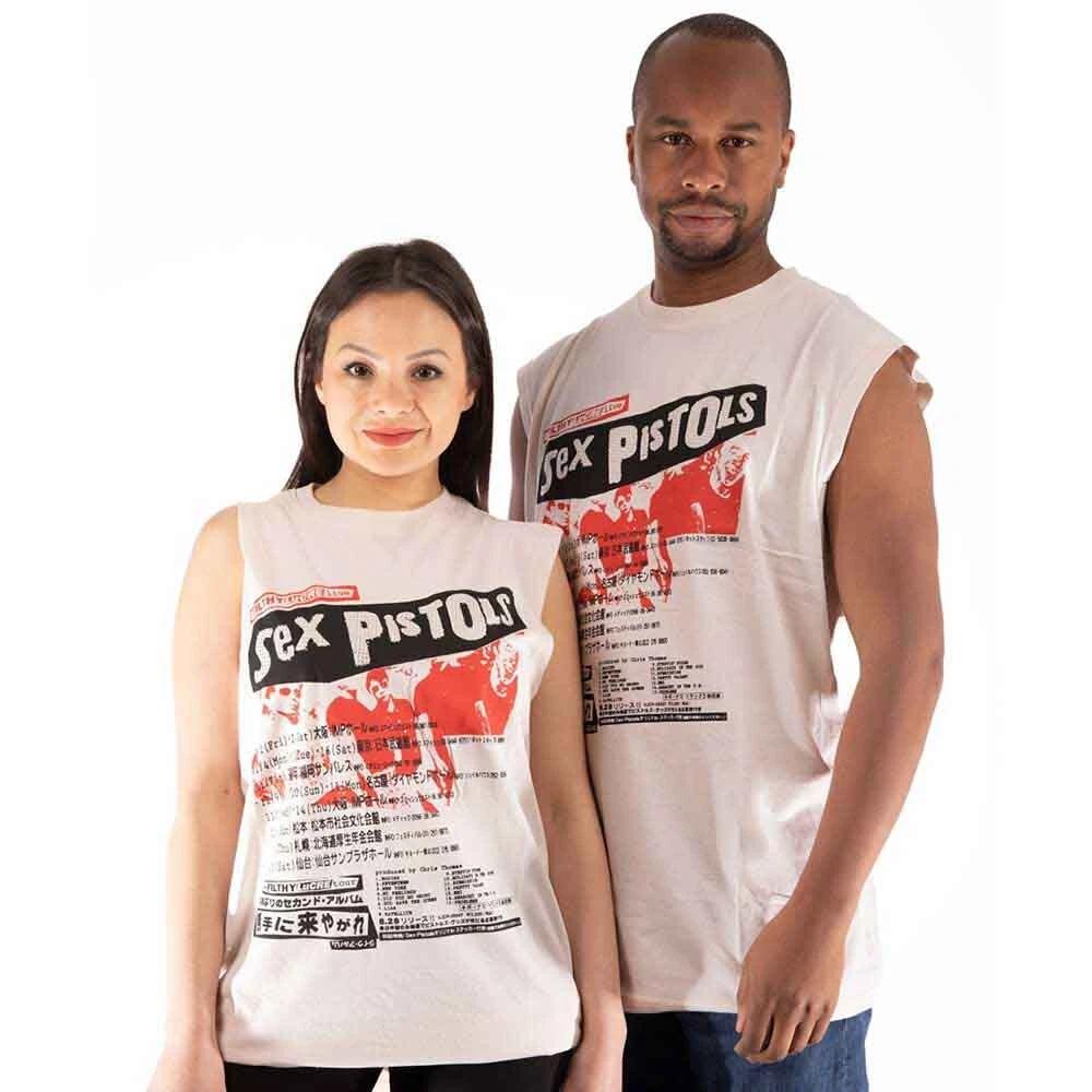 The Sex Pistols Unisex Embellished Vest T-Shirt: Filthy Lucre (Diamante) (Small) 4XL