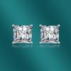 Nice Shining Moissanite Earrring 925 Sterling Silver Simplicity Exquisite For Women Jewelry Wedding Plated 18K White Gold Gift
