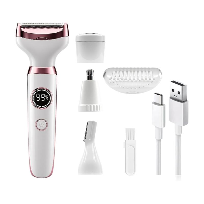 Rechargeable Body Hair Shaver Multifunctional Electric Hair Removal Device Arm Leg Face Shaving Tool For Smooth Shaving