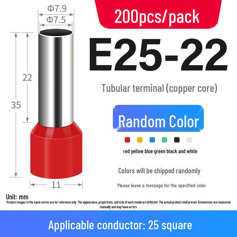 European Pin-Type Pre-Insulated Copper Ferrule Wire Connectors with Crimping Pliers