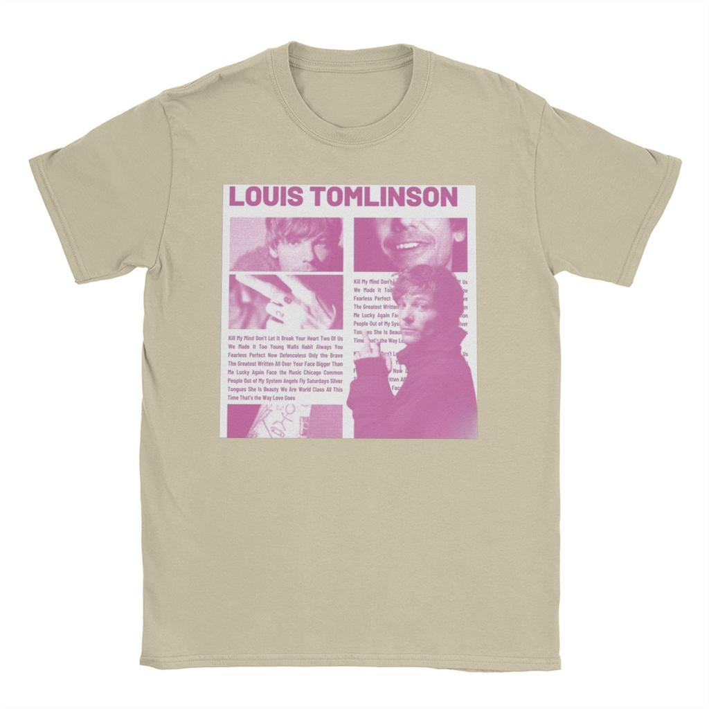 Vintage T Shirt Summer L/Louis Tomlinsons Trendy Cool T Shirts Singer Cotton Tshirt for Couple Y2K Retro Short Sleeve Tops