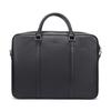 Longchamp Le Foulonné Zipper Closure Leather Laptop Briefcase Shoulder Handbag Men bags Black 2121021047