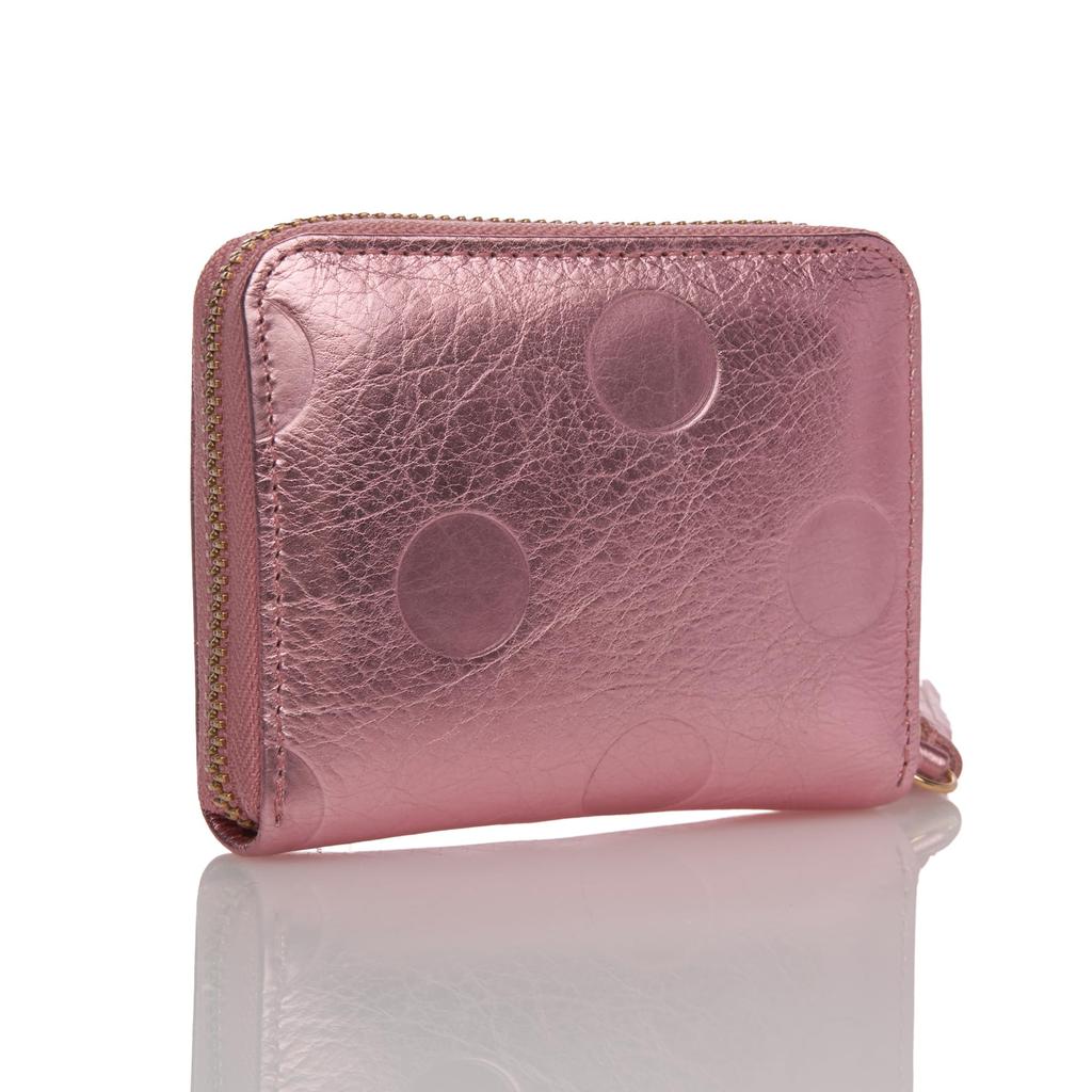 accordion card wallet Dot-embossed