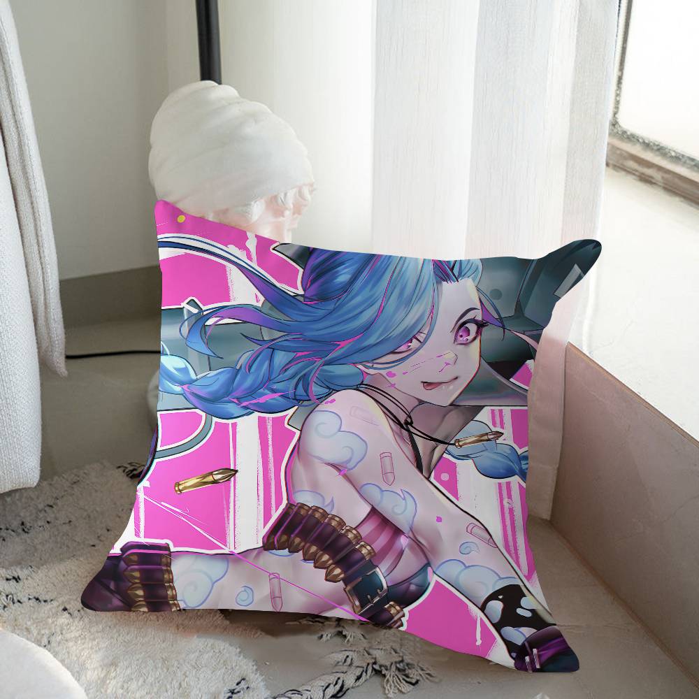 Cartoon Animation J-Jinx Cushion Cover Inches Farmhouse Decor Home Throw Pillow Covers For Couch Decorations