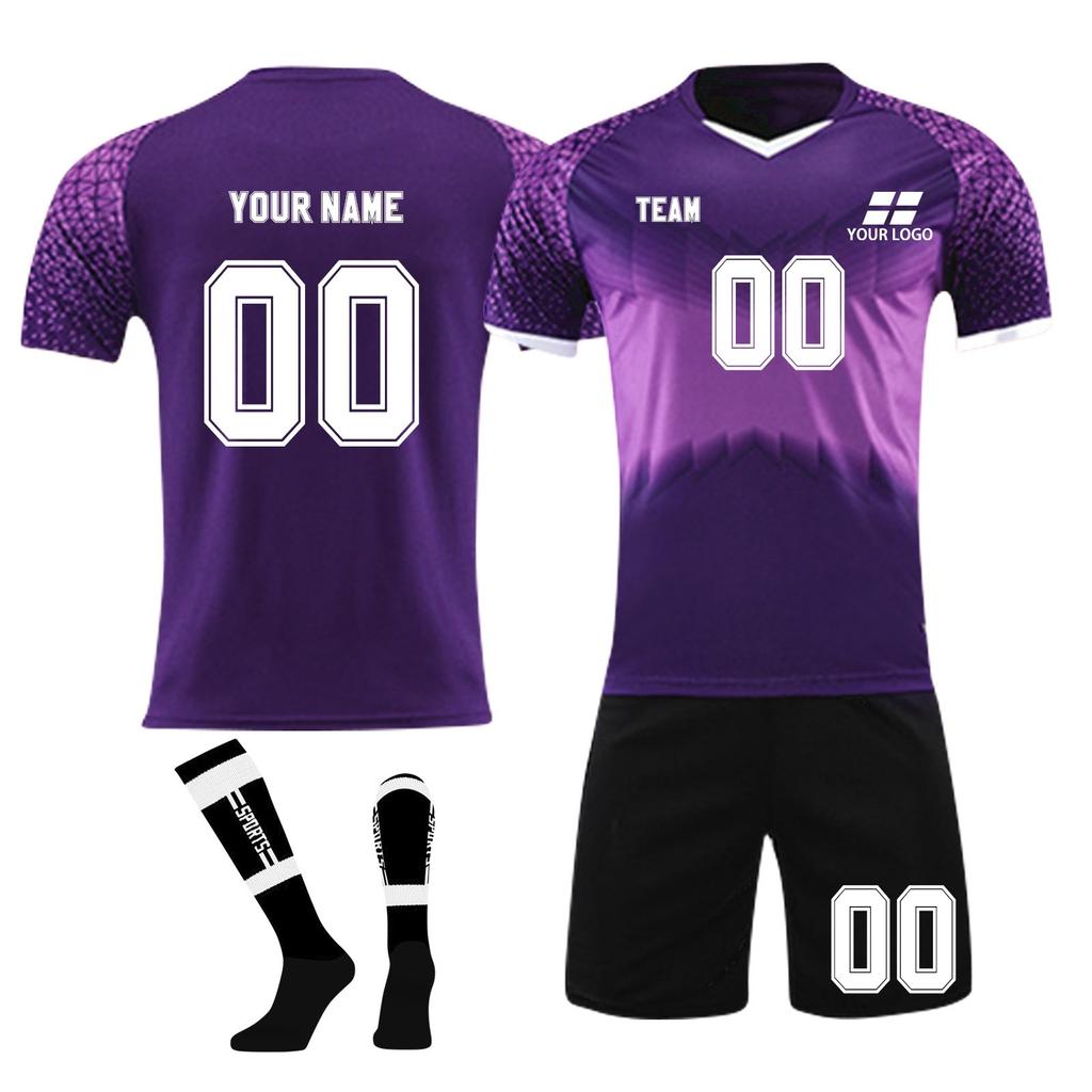 Personalised Shirts Kit Mens Girls With Name Number Custom Football Jerseys For Boys Training Suit