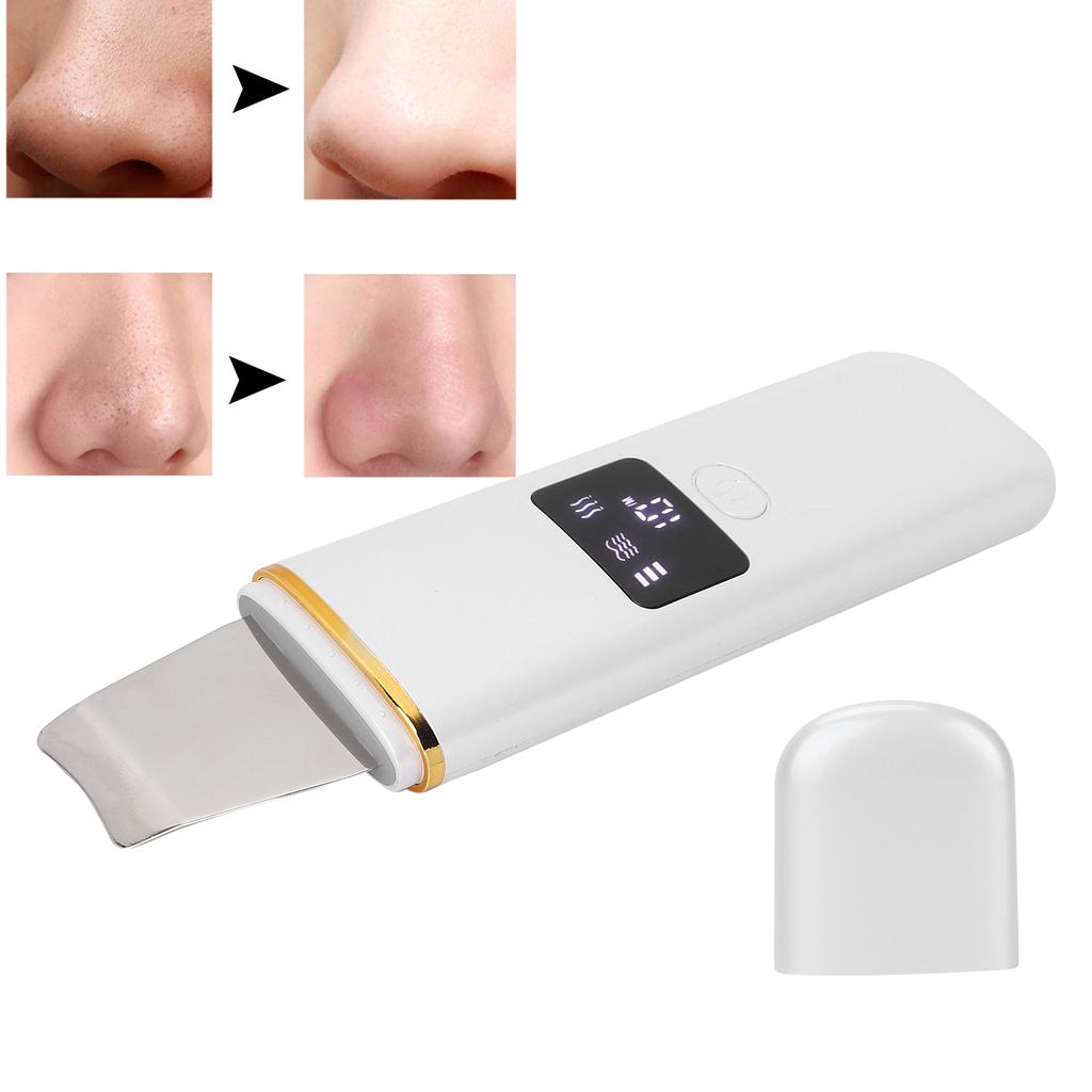 Skin Scrubber Spatula Ultrasonic Blackhead Comedones Removal Device Facial Scrubber Spatula