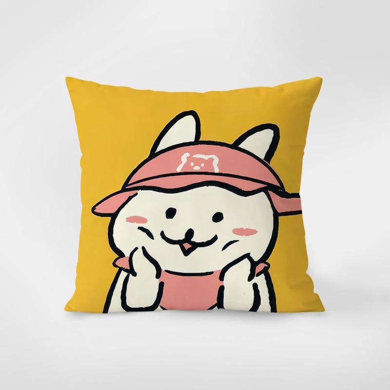 Stil desen animat Fericit Drăguț Față de pernă Îmbrățișare pentru cămin Decorare Birou Sufragerie Canapea Față de pernă